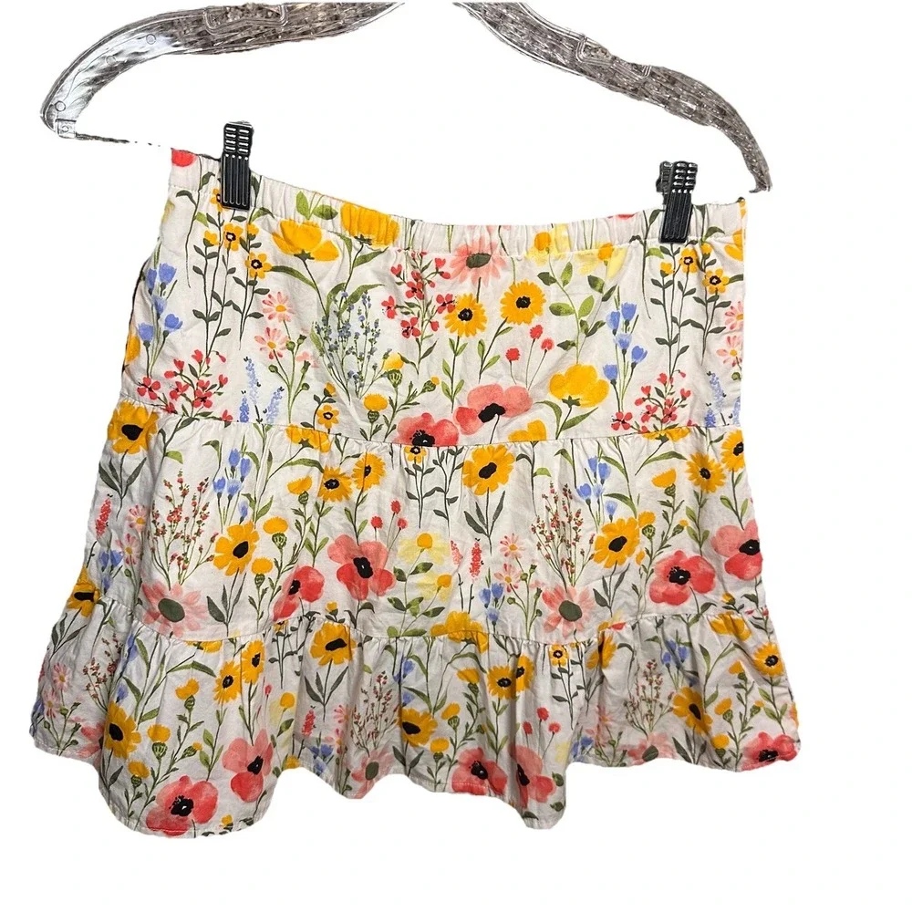 Gymboree Skirt 12‎ Floral Tiered Skort Country Trail NWT Poppys Yellow